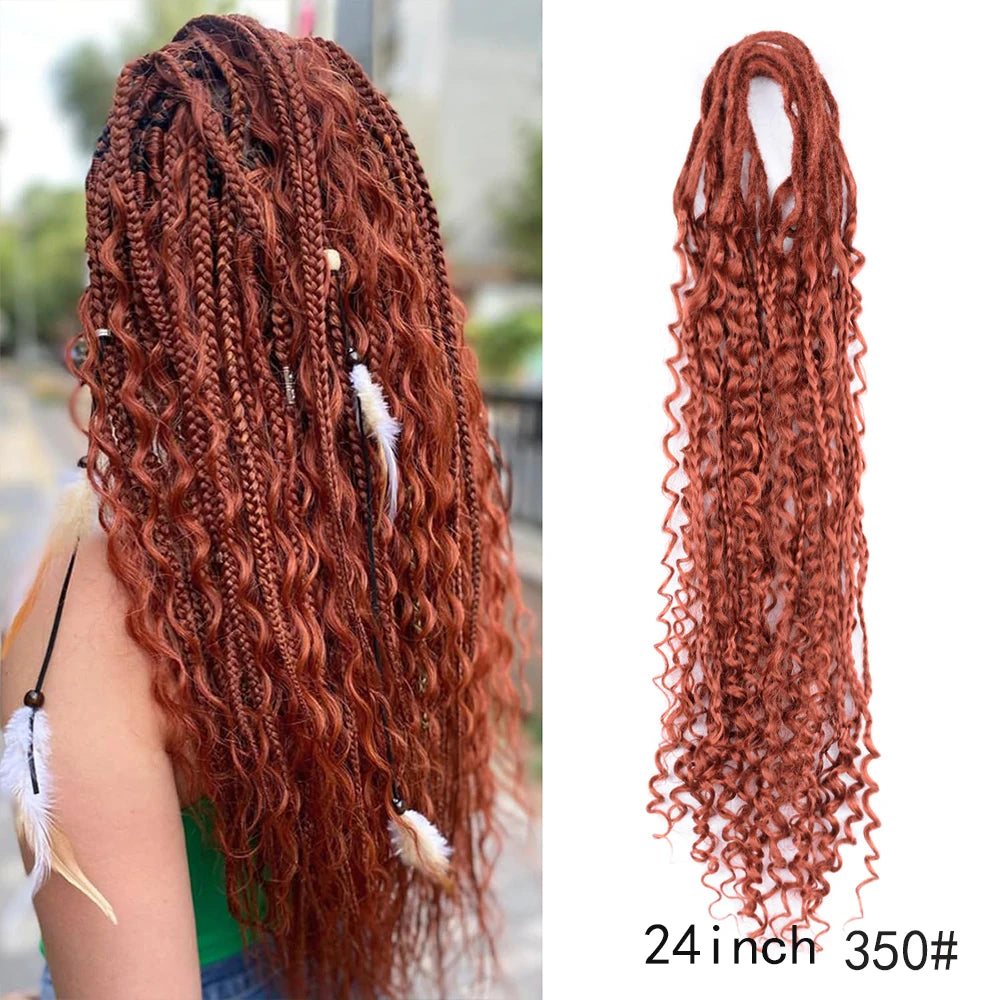 Dreadlock Extensions Handmade Crochet Hair Synthetic 24 36 Inches Dread Extension Crochet Braids For Women Dreadlocks Hair