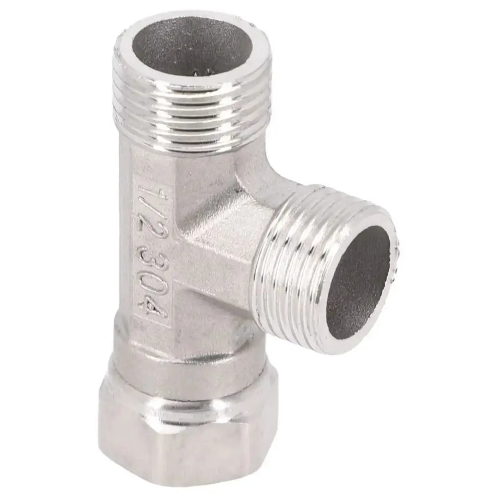 Durable Stainless Steel 3 Ways Valve Shower Faucet Converter T Adapter Spray Nozzle Water Splitter Shower Valve Bathroom