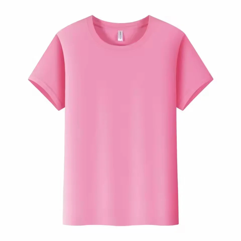 Design/Customize Logo Cotton T-shirt Men's and Women's Short Sleeved Shirt DIY Personalized Logo Team Advertising Top