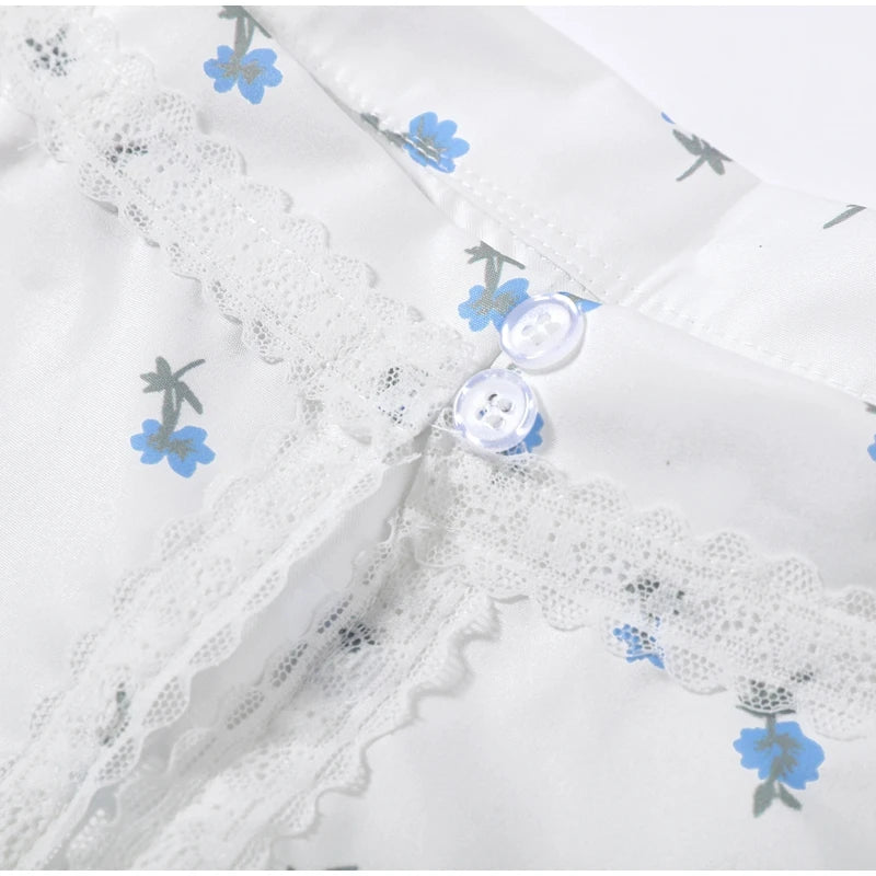 Elegant Printed Women's Dress Sleeveless Square Collar Waist-Closed Lady Mini Dresses With Waist Tape 2026 Summer Robe New