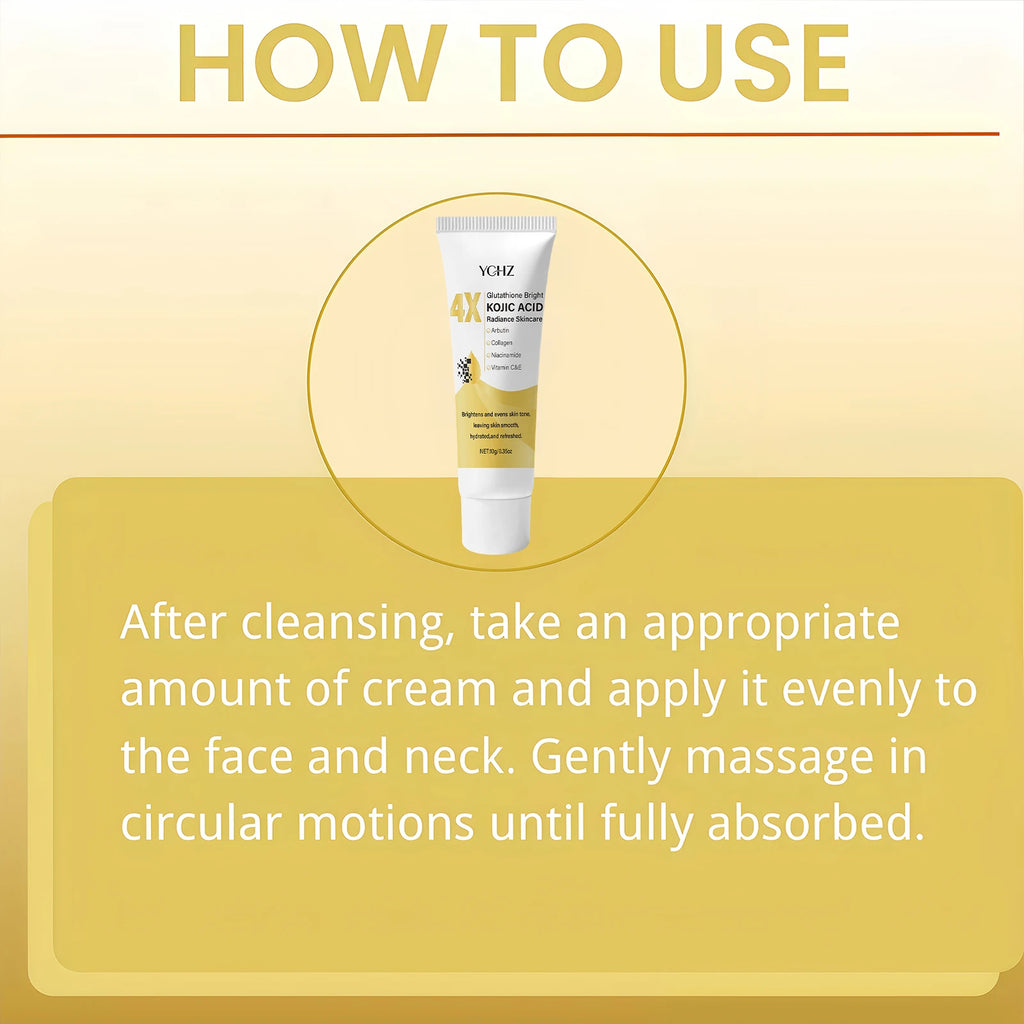 Kojic Acid Face Cream, Evens Out Skin Tone, Eliminates Dark Spots and Dullness - Non-Greasy, Suitable for Both Men and Women - Whitening and Moisturizing Cream, for Day and Night Use, Ideal Holiday Gift
