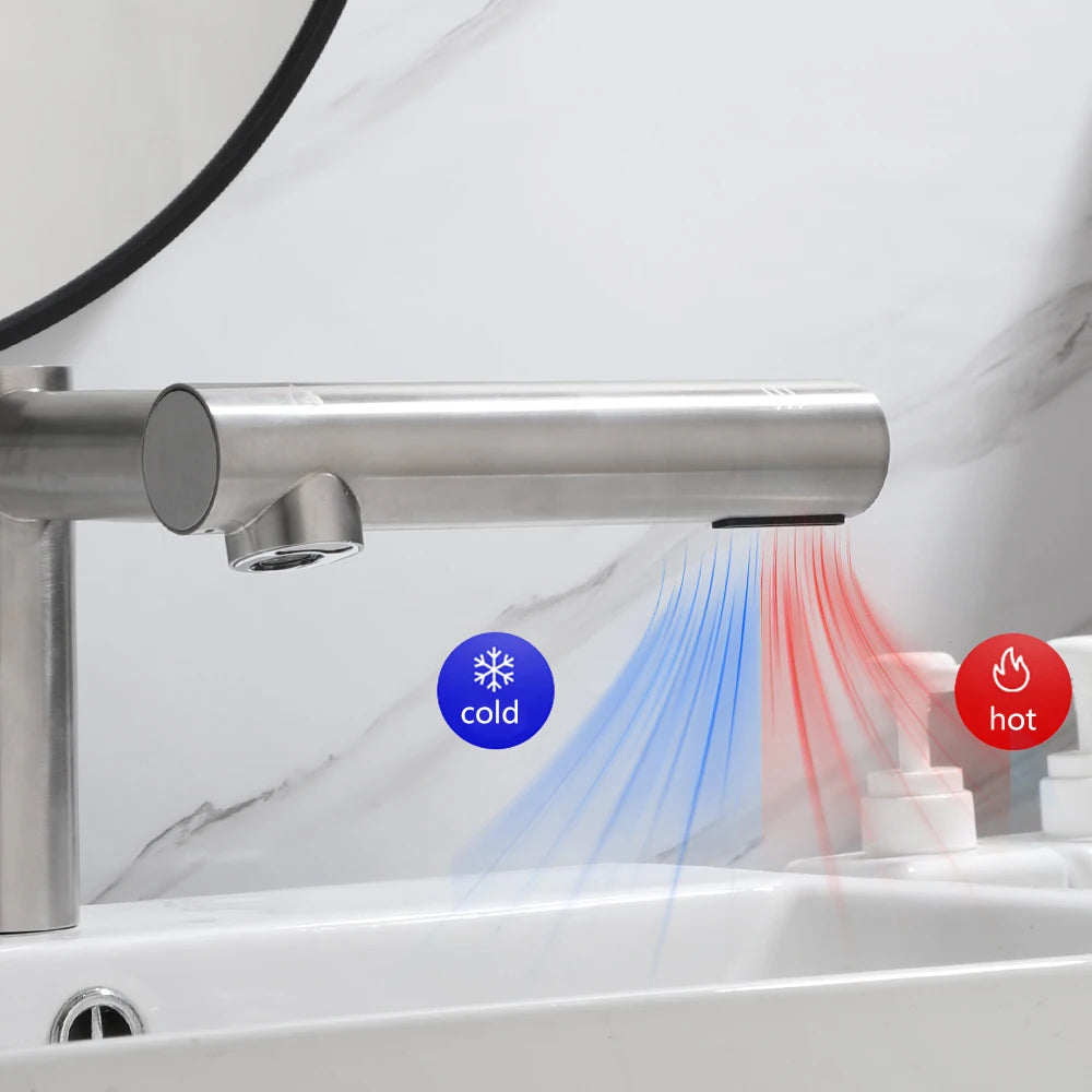 KEMAIDI Bathroom Faucets 3 in 1 Design Automatic Soap Dispenser Powerful Hand Washing Bathroom Hands Dryer Drying Machine Air