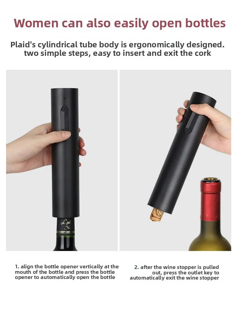 Usb Rechargeable Electric Wine Opener Automatic Red Wine Corkscrew Kitchen Gadgets Bottle Opener for Party Bar Accessories