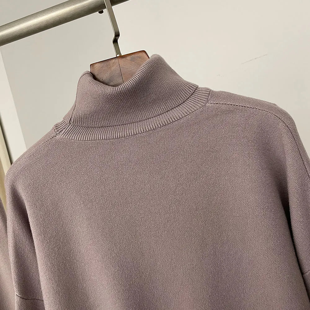2024 New Fashion Autumn Winter Natural Real Fox Fur Cuffs Coat Knitted Sweater Women Long Pants Set Jacket Thick Warm