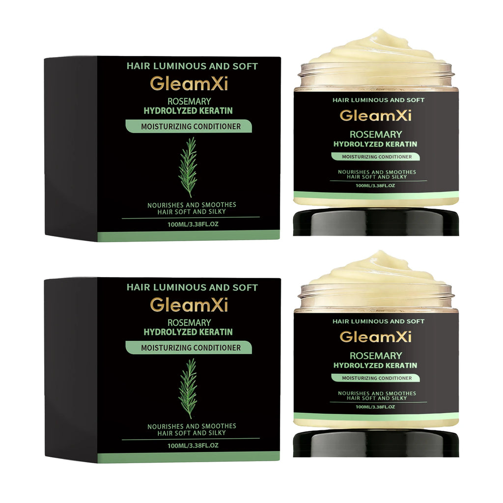 Rosemary Hair Mask Repair Damaged Breakage Frizzy Soft Smooth Shiny Straightening Hairs Nourishing Scalp Roots Hair Conditioner