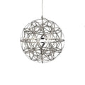 Modern Minimalist Stainless Steel Spark Ball LED Pandent Lights Art Creative Lamps for Chidren's Room Home Decoration Chandelier
