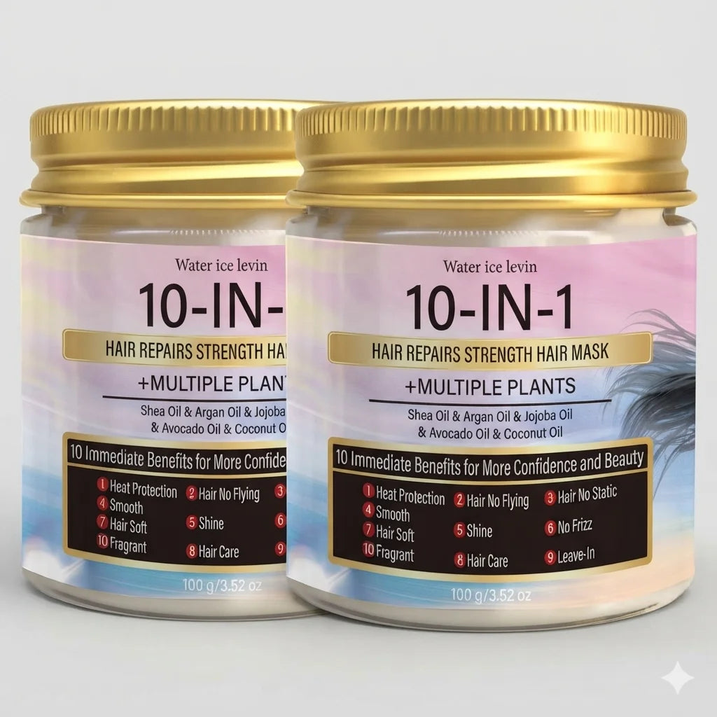 Ten Benefits All-In-One Nourishing Hair Mask Botanical Oils Silky Non-Greasy Eliminate Static Flyaways Boost Gloss Soft Hair100g