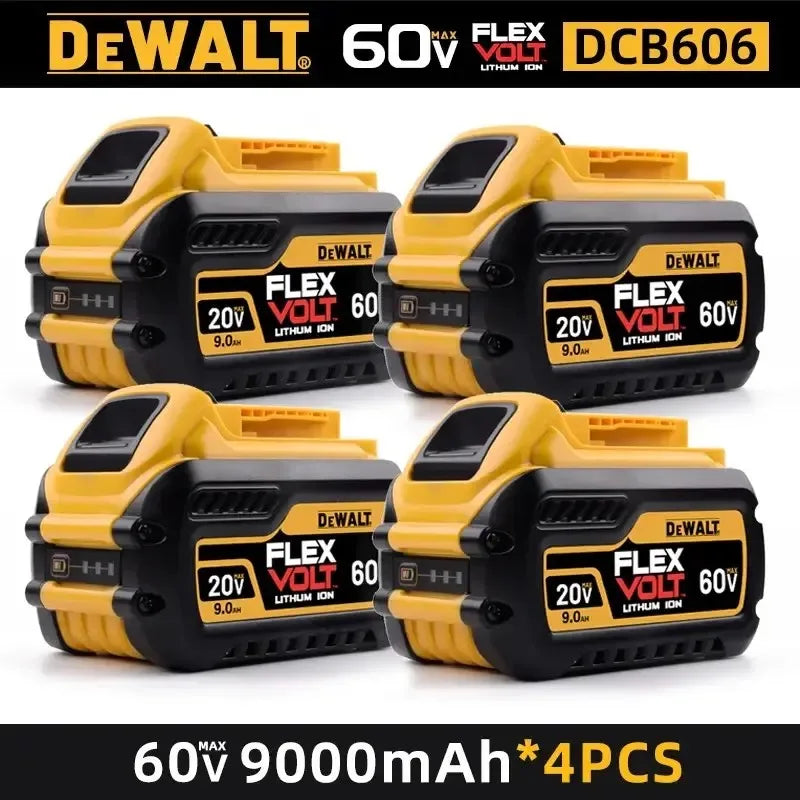 Original for DEWALT 20V/60V battery DCB606 DCB609 DCB182 DCB205 DCB206 DCB209 power tool 18V battery 6Ah 9Ah battery.