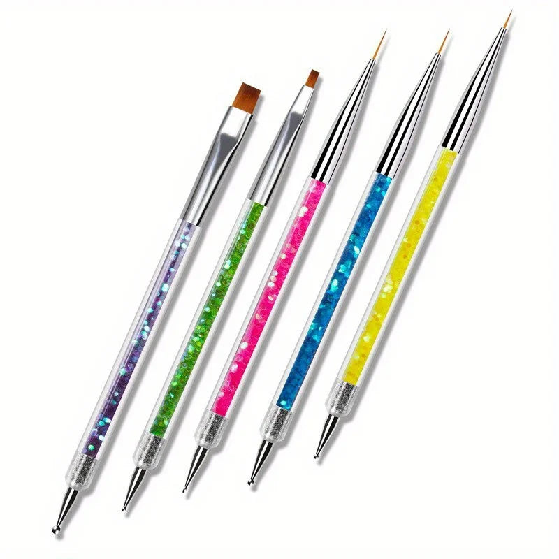 Nails Art Dotting Pen Nails Brushes for Nails Art Accessories Tools Kits Nail Supplies for Professionals Manicure Set