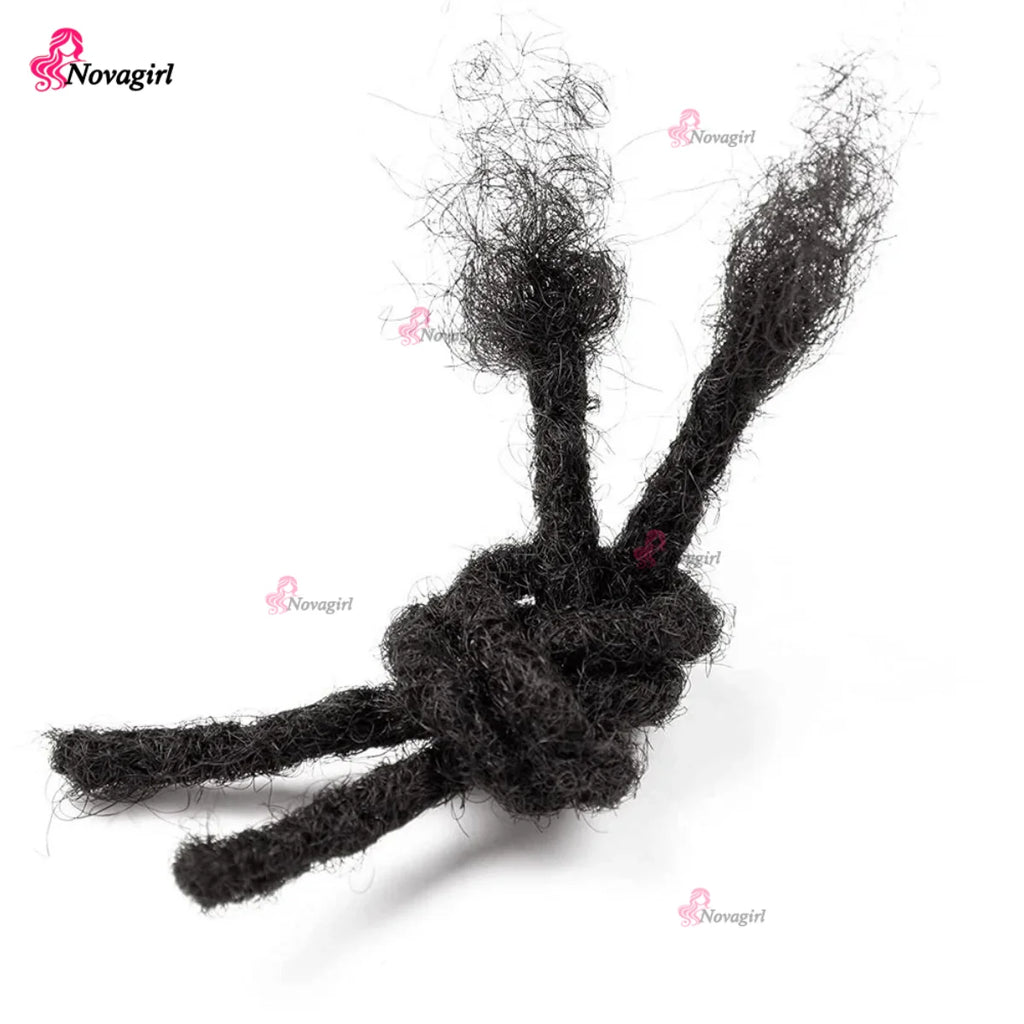 0.2/0.4/0.6/0.8 cm Human Hair Dreadlocks Extensions Brazilian Real Human Hair Locks Extensions Handmade Dreadlocks For Women/Men