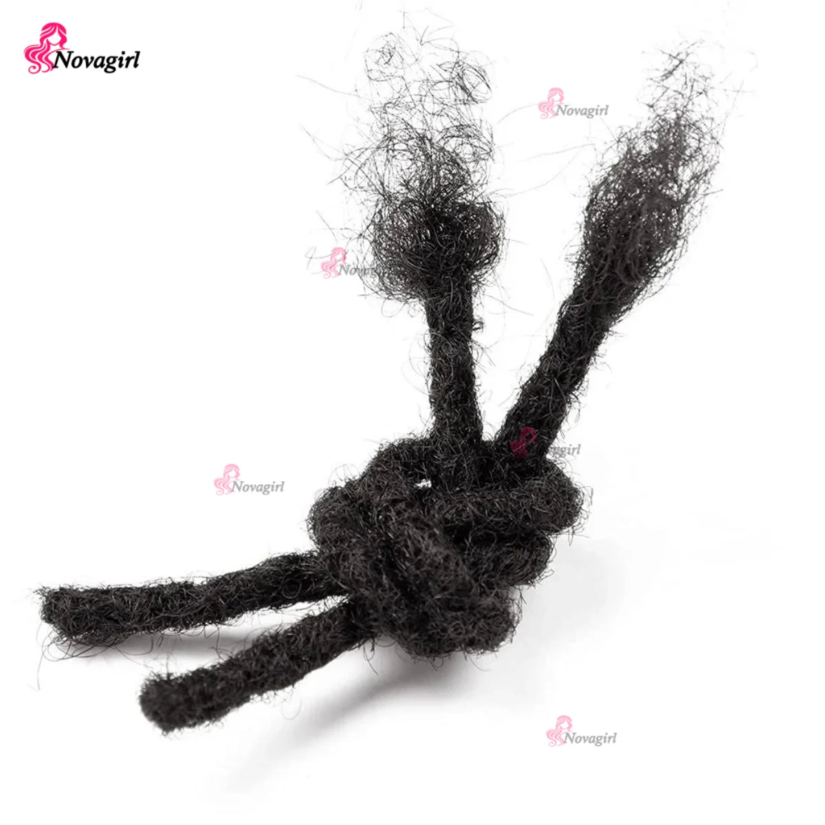 0.2/0.4/0.6/0.8 cm Human Hair Dreadlocks Extensions Brazilian Real Human Hair Locks Extensions Handmade Dreadlocks For Women/Men