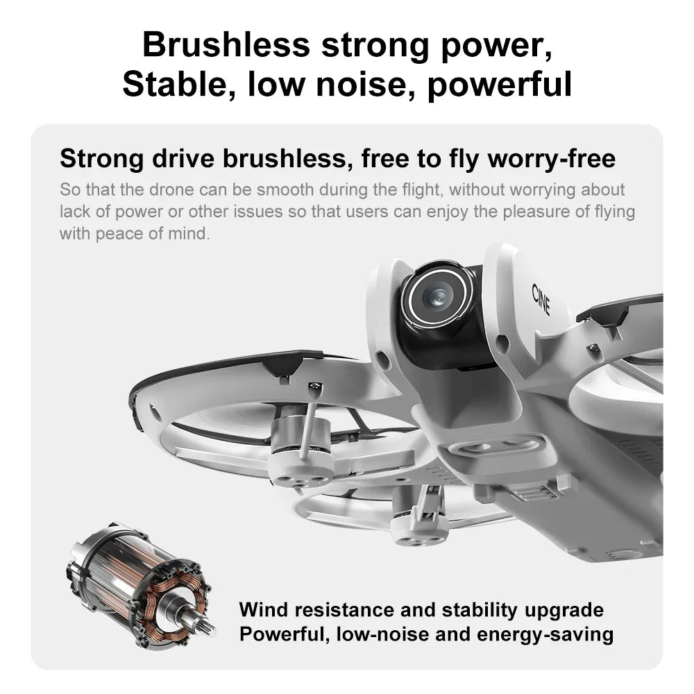 Original MINI V666 Drone 4K Professional WIFI 5G Dron Obstacle Avoidance Brushless Altitude Headless Mode RC Quadcopter Toys