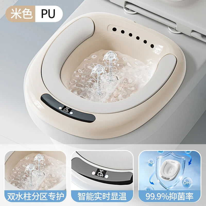 ‌Electric Hands-Free Bidet System,Antibacterial Detachable Basin Kit,ClinicalGrade Sitz Bath,Postpartum Herbal Steaming Solution
