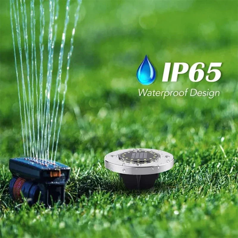 Solar Lights Outdoor Disk Underground Lamp Spotlight Buried Solar Light for Home Garden Lawn Yard Decoration