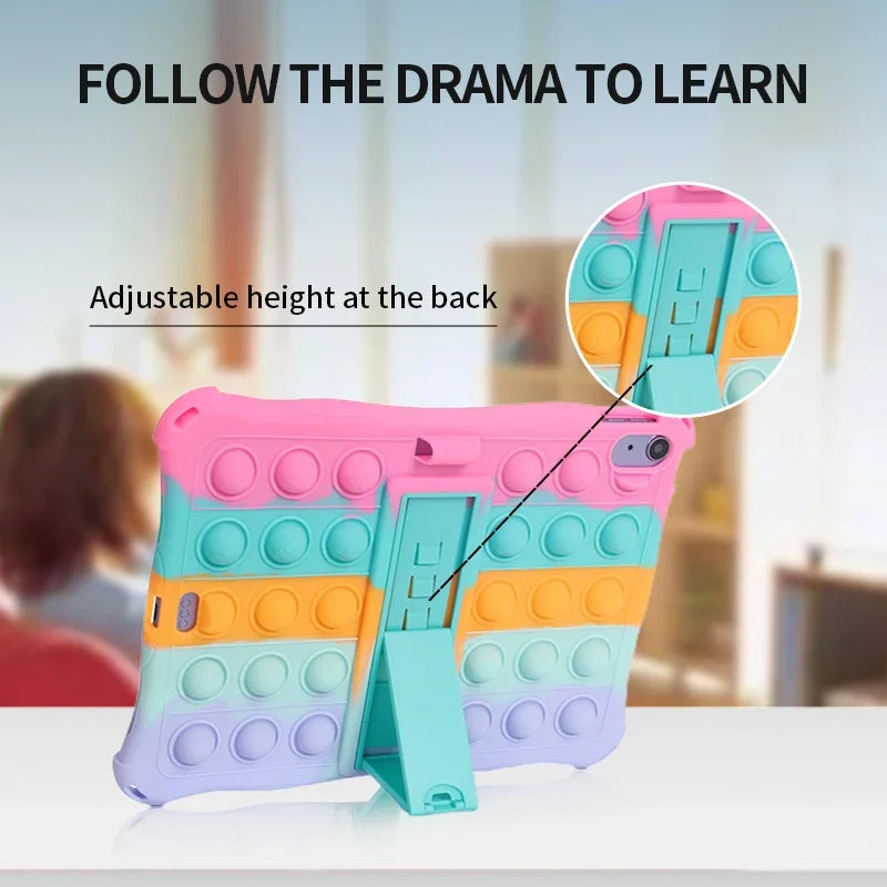 For Apple iPad 10 9 Inch 2022 Case Tablet Kids Folding Cover for iPad Air5 10.9 2022 Mini 3 4 5 6 Pro 11 9.7 10.2 2019 2020 2021