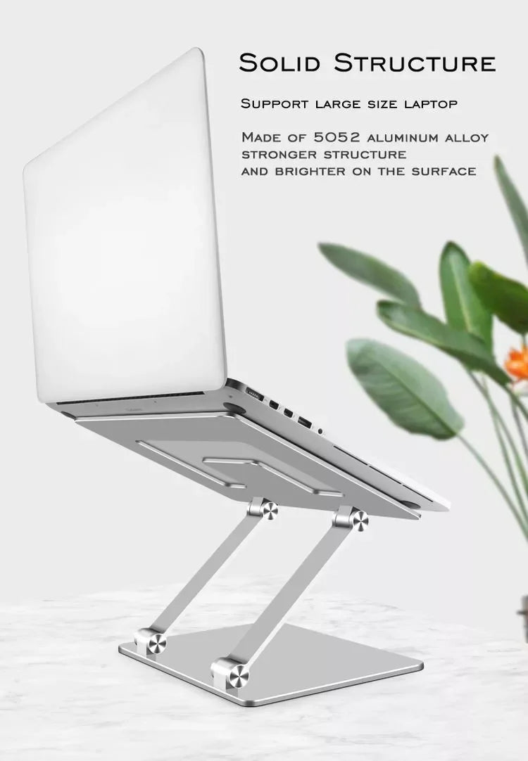 Height Adjustable Laptop Stand Compatible with MacBook Pro/Air 7-17.3 Inch Laptop Aluminum Laptop Stand Foldable dj Laptop Stand