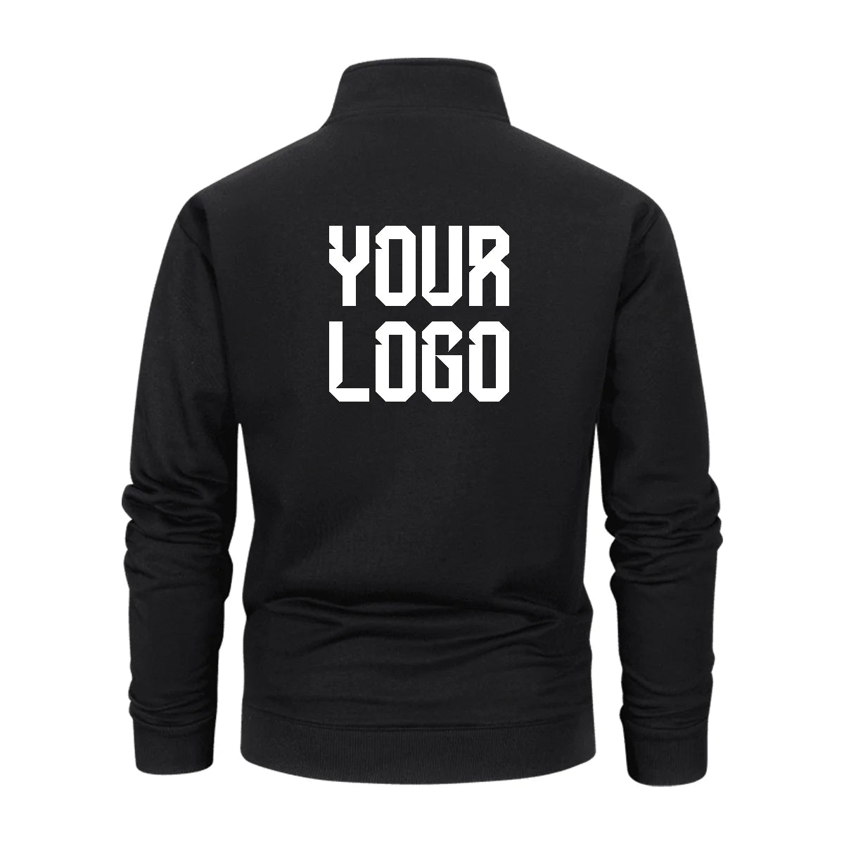 2026 Autumn and Winter Men's Casual Stand Collar Metal Half-Zip Sweater, Supporting Custom Logo