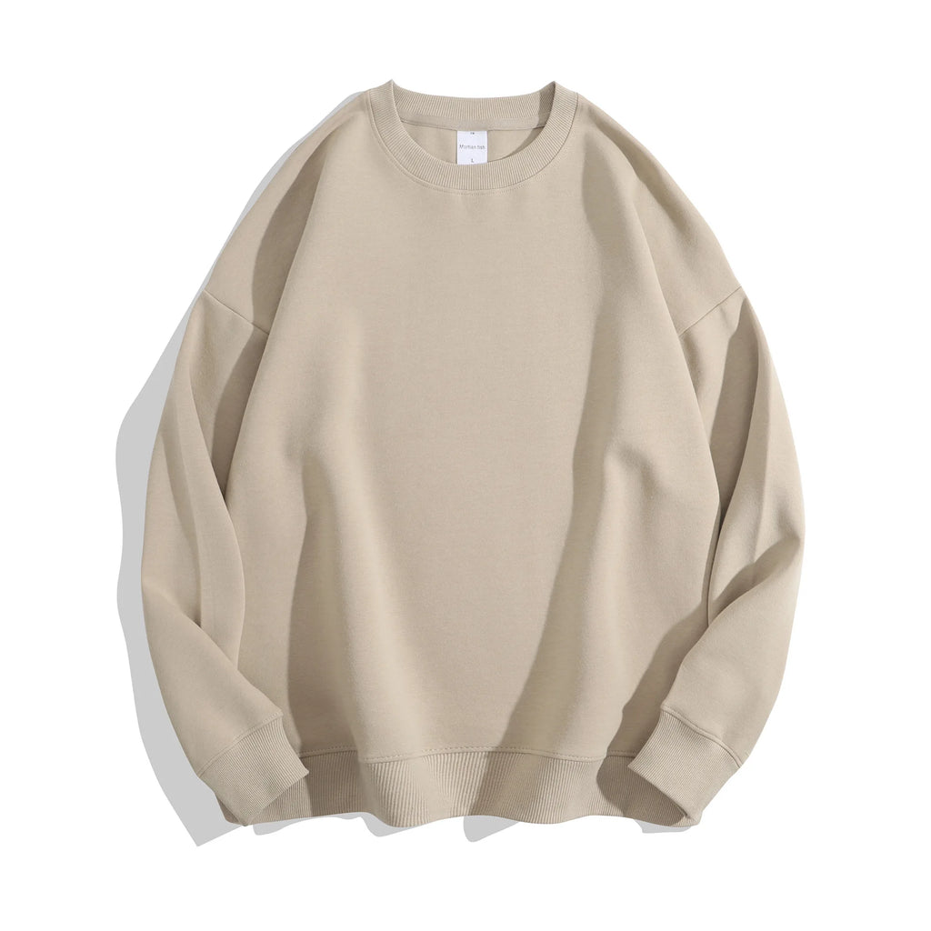 Spring Oversize Sweatshirts for Women O Neck Cotton Solid Hoodie Long Sleeve Tops Loose Women's Pullovers Fashion Streetwear