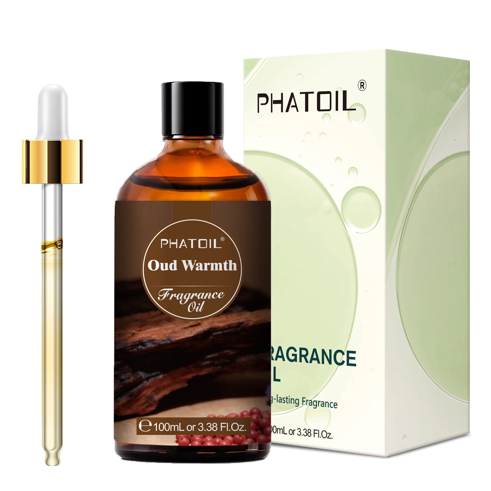 PHATOIL 100ml Oud Warmth Fragrance Oil For Diffuser Aromatherapy Warm Santal Vanilla Amber Black Orchid Aroma Fragrance Oils