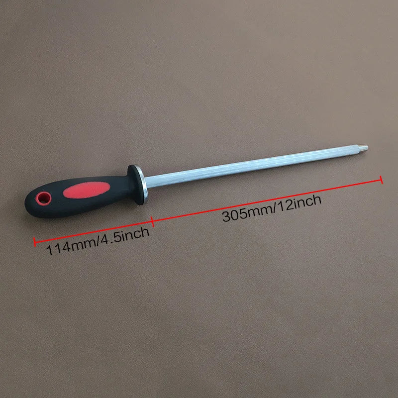 Diamond Sharpening Rod Tungsten Steel Carbon Steel  Kitchen Gadgets Slaughterhouse Butcher Ceramic Household Knife Sharpener