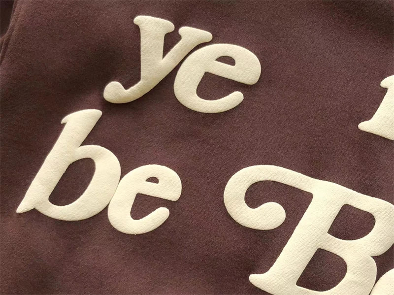 Foam Logo Ye Must Be Born Again Hoodie Men Women Best Quality Oversize Kanye West CPFM.XYZ Sweatshirts