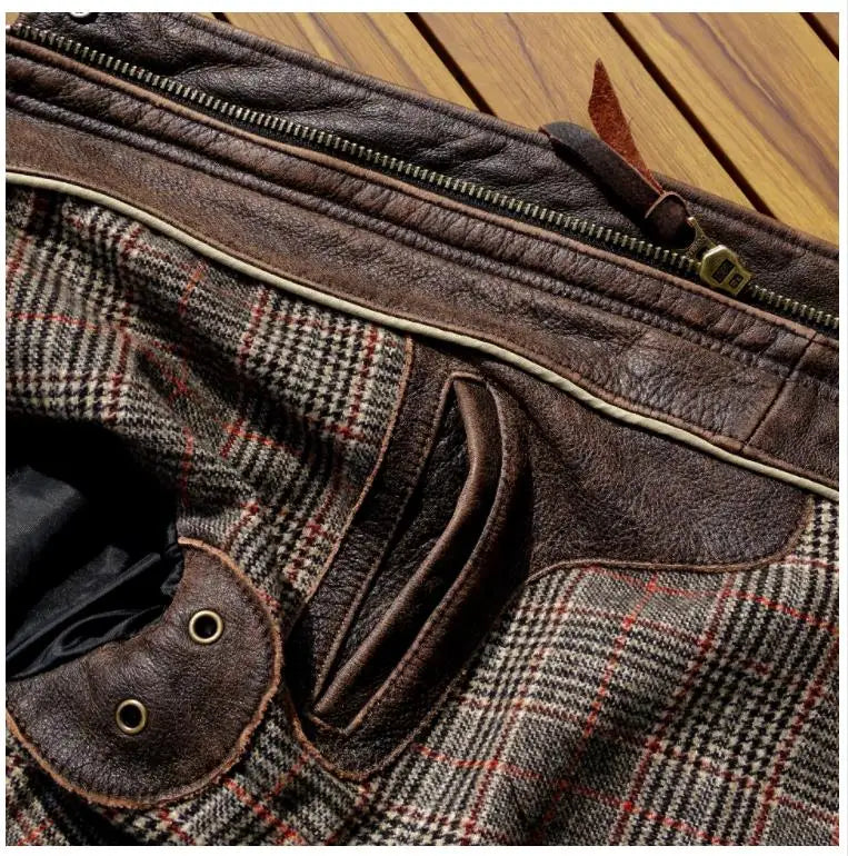 CC Shop Top.Natural,US nubuck leather coat.Vintage brown style casual genuine cowhide jacket.Men quality Rider leather cloth.