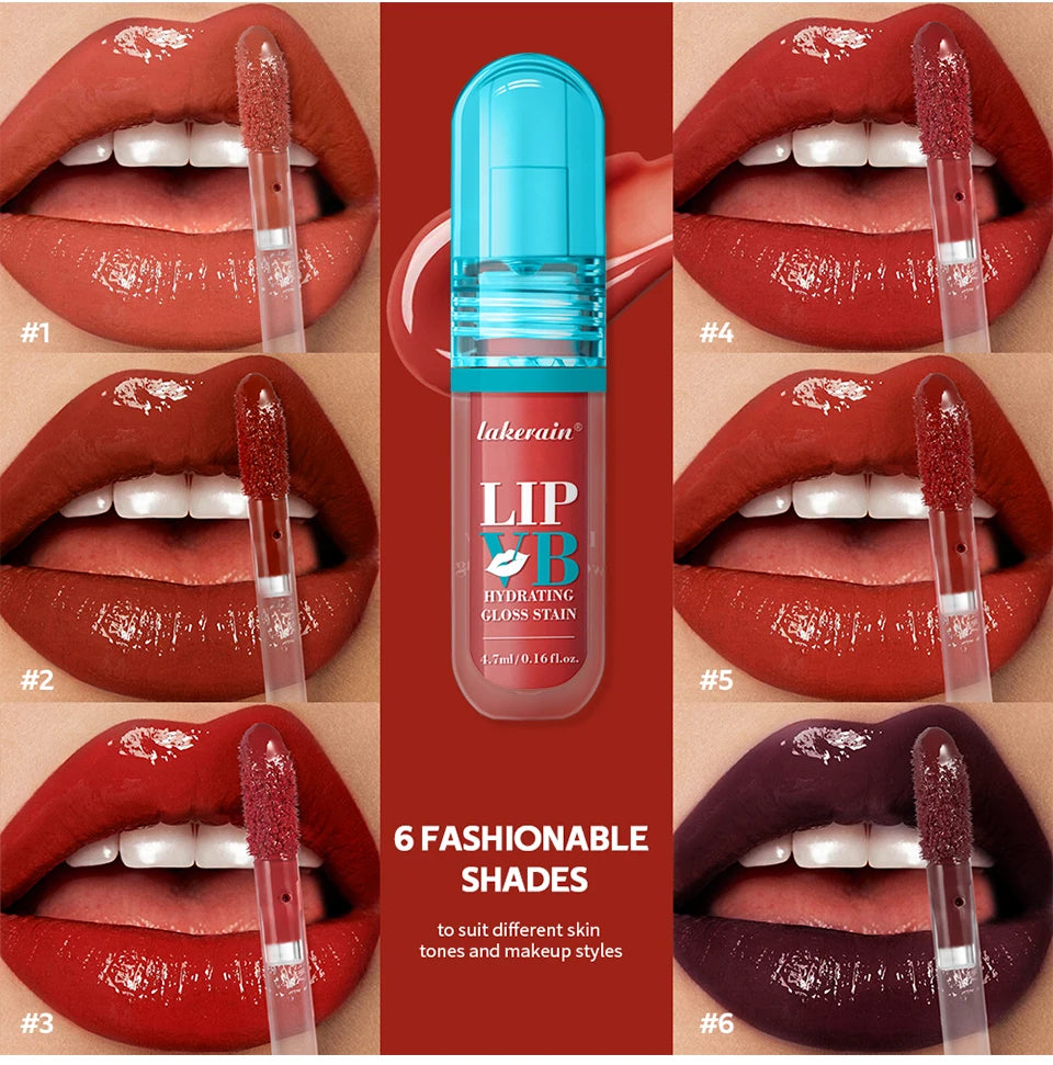 Lip IV Glossy Hydrating Lip Stain Instant Shine Long Lasting Moisture Nourishes Soothes Dry Lips Suitable For All Skin Makeup