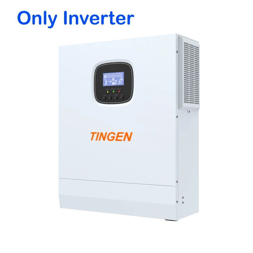5000W 5KW Hybrid Solar Inverter Off Grid 48V DC to 110V 120V 220V AC Output with 80A MPPT Solar Charger Max 500V PV  HSI5000U