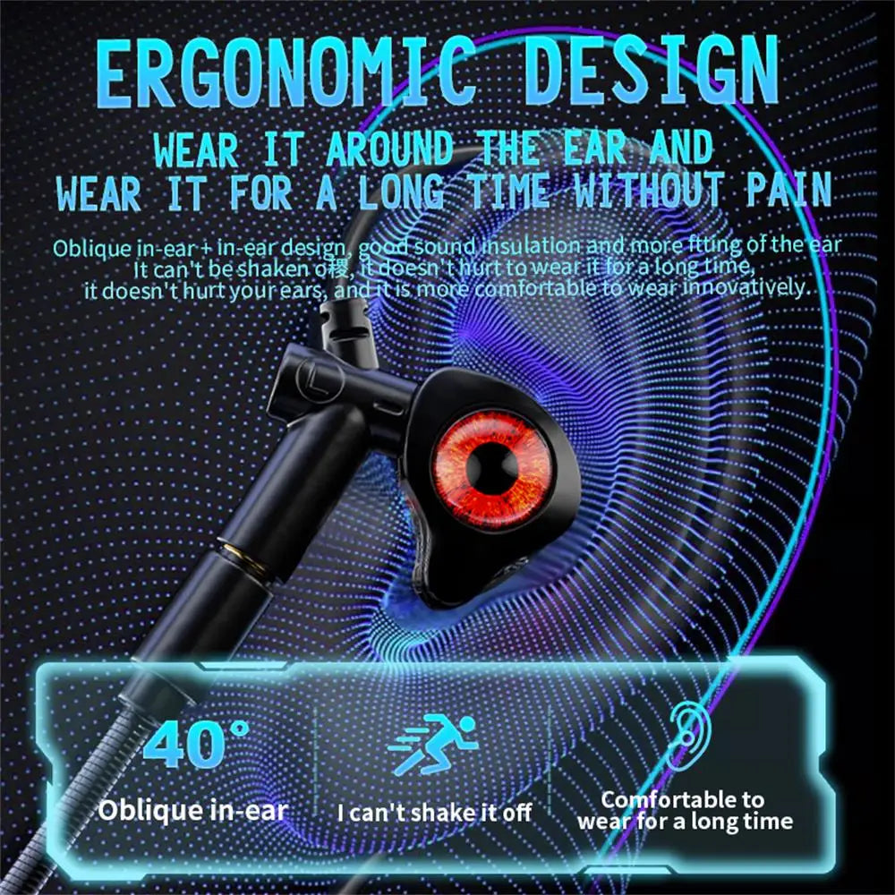 Type-c In-ear dual-mix e-sports gaming headset stereo noise reduction with microphone digital head wired headset