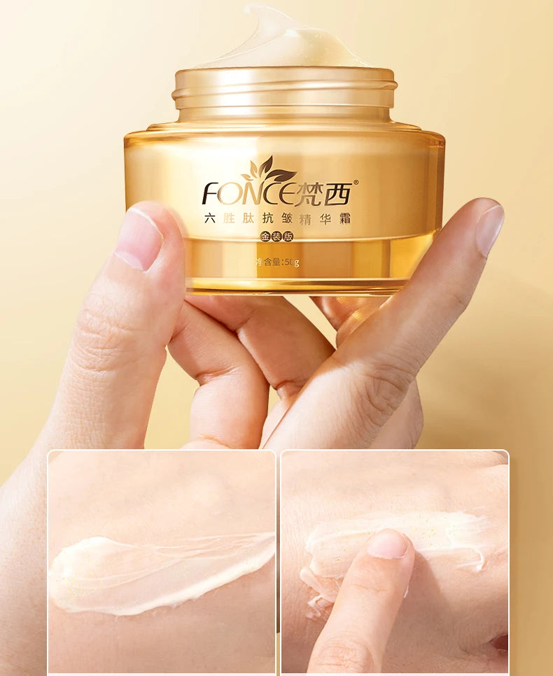 Korea Anti Aging Wrinkle Remover Face Cream Dry Skin Hydrating Facial Lifting Firming Day Night Cream Peptide Serum 50g