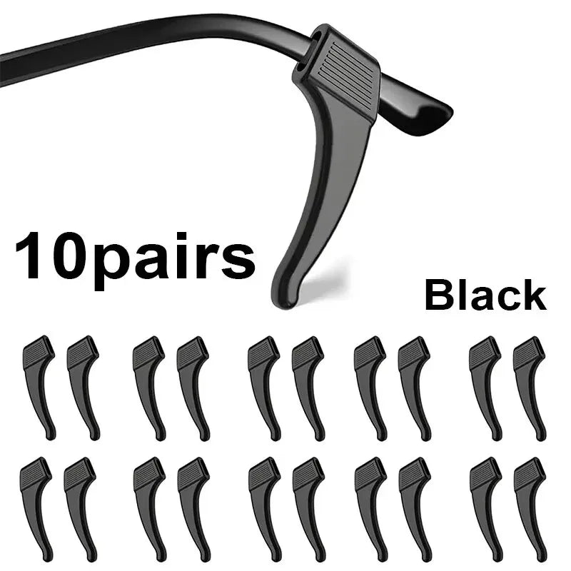 5-15pairs Silicone Anti-slip Glasses Leg Ear Sleeve Bracket Fastener Eyeglasses Accessories Grip Anti-fall Eyewear Holder