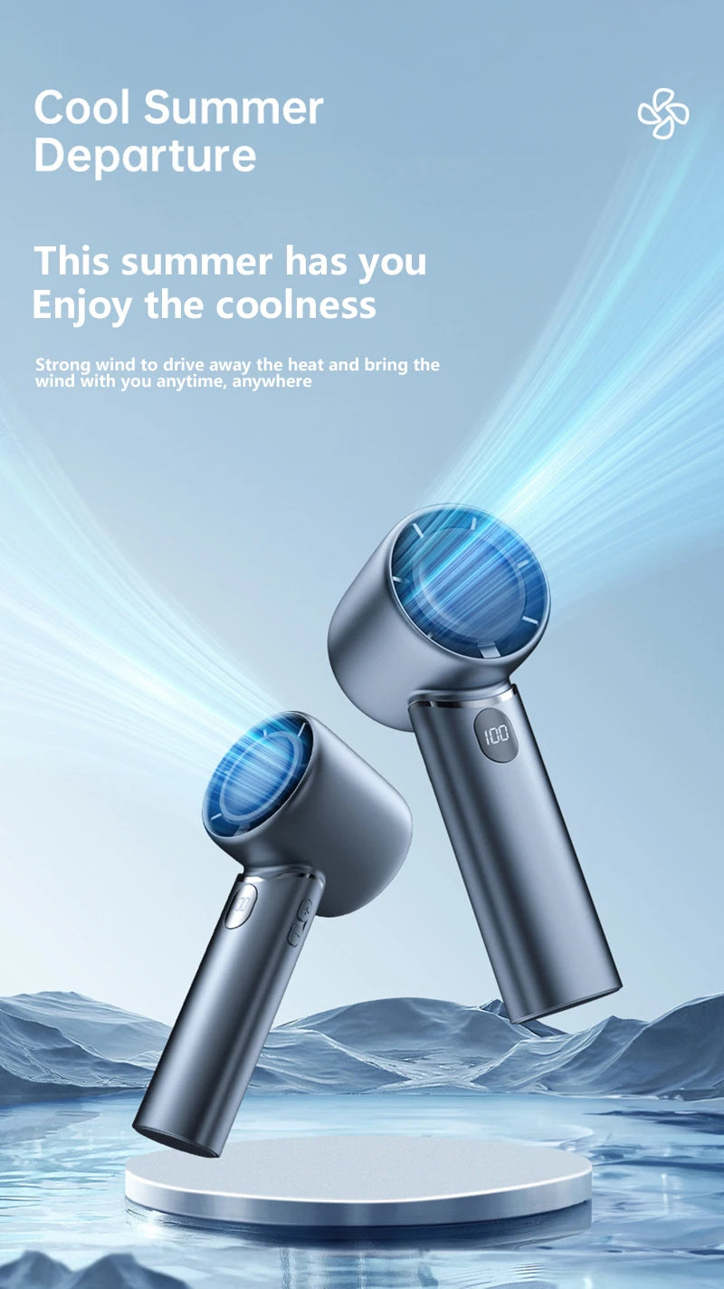 Electric Fan 8000mah Technology Display Wireless Portable Air Circulation Fan Desktop Air Cooling Diffuser Silent Fan Hot