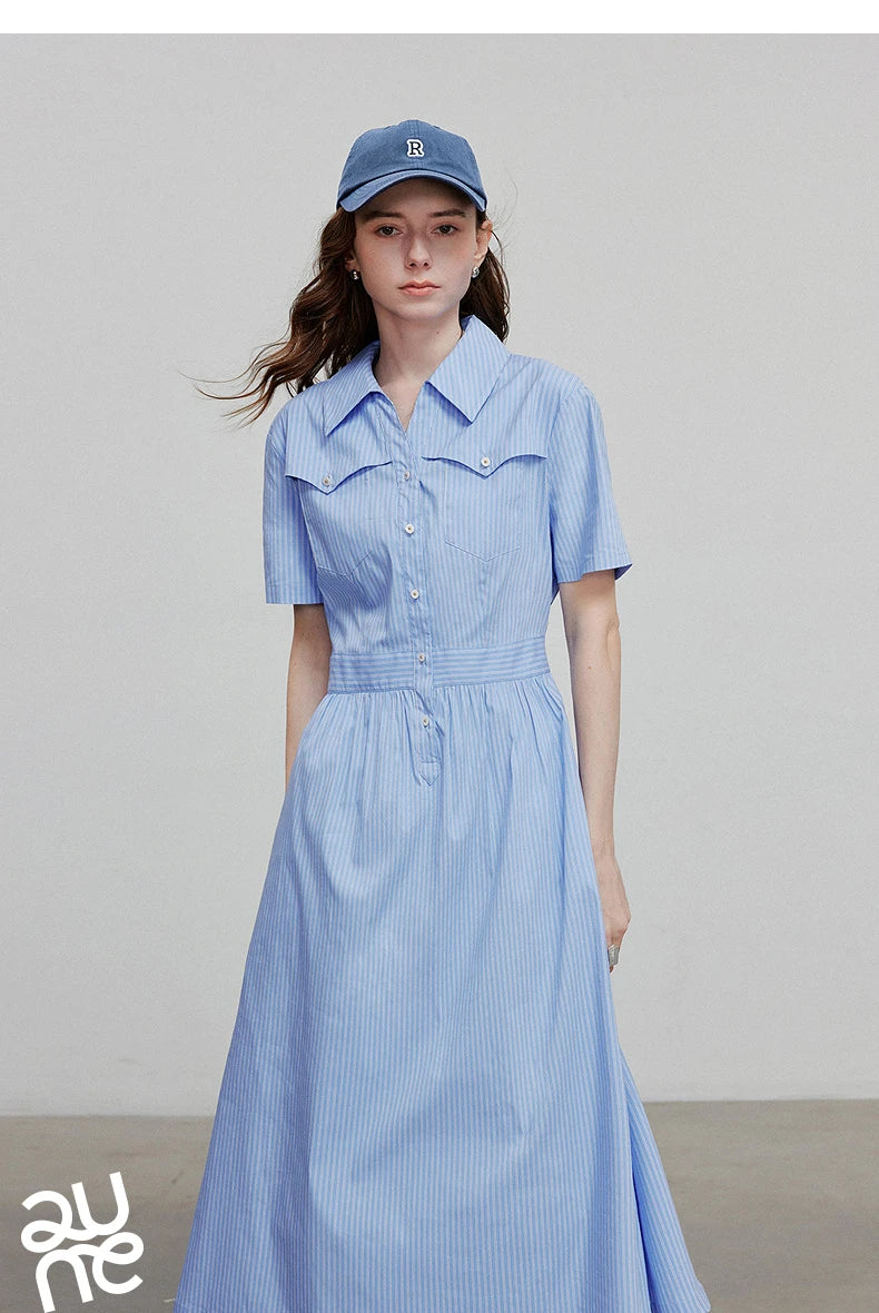 TOYOUTH Women Dress 2025 Summer New Elegant Dress 8529020