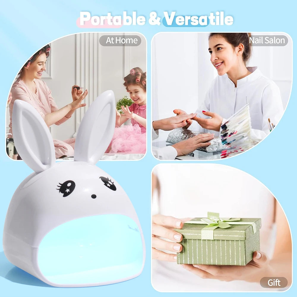 LINAMNDA Animal Nail Lamp Single Finger Phototherapy Machine Nail Dryer Manicure Tools Nails Art UV Gel Polish Drying USB Lamp