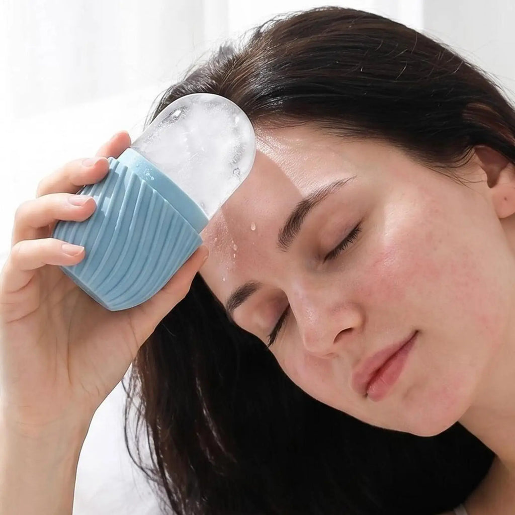 Face Ice Roller mold Beauty facial ice tray Massage silicone ice tray Facial Massager Face Lifting Beauty Skin Care Tools