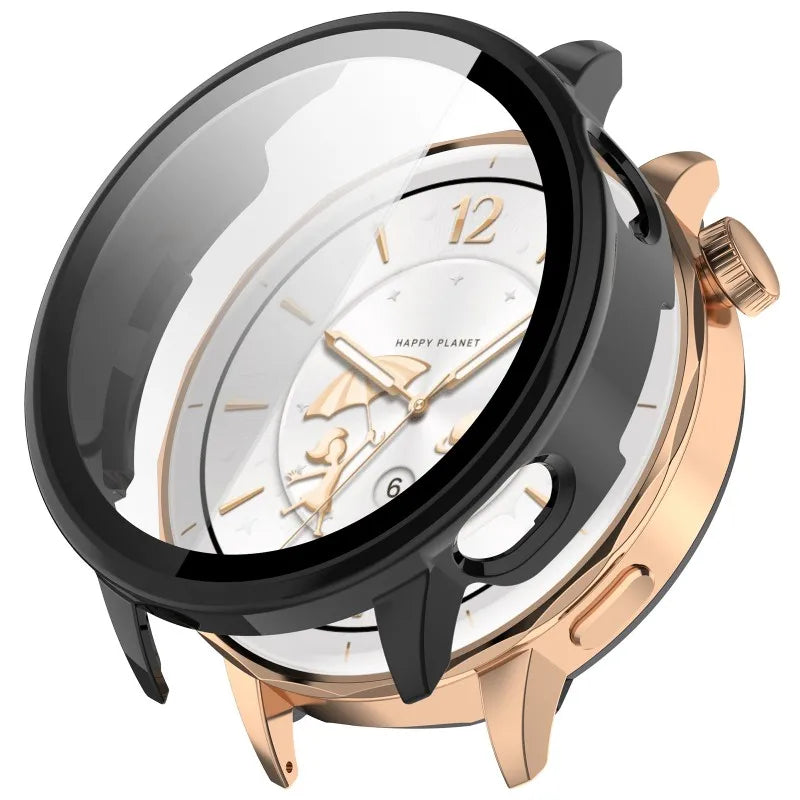 PC+Tempered Glass Case for Oneplus Watch 3 43MM Samrt Watch Bumper Protective Cover Protector for OPPO X2 Mini Shell Accessorie