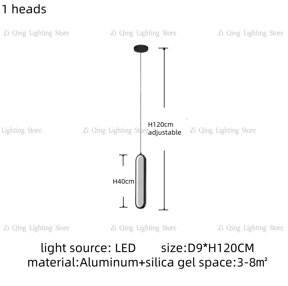 Modern LED Pendant Light Minimalist Chandelier Nordic Hanging for Living Room Restaurant Villa Loft Ceiling Staircase
