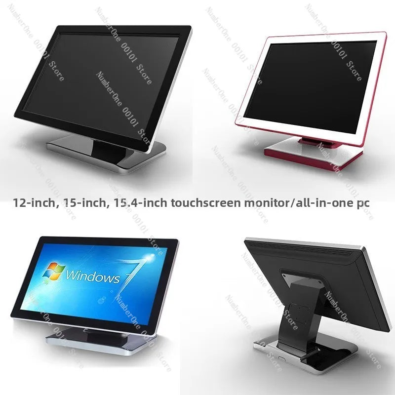 Retail Store 15 Inch POS Cash Register Single Dual Screen Wall Mounted Touchscreen All In One Ordering Machine Restaurant