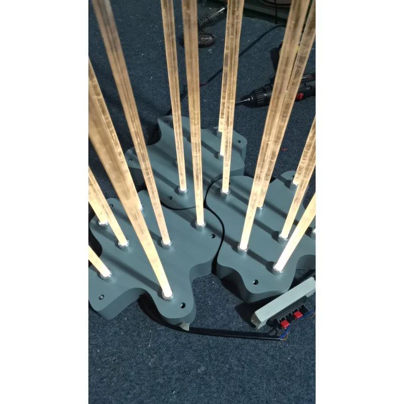 Fiber Reed Floor Lawn Landscape DC12v RGB 3000k 7W 11w Support DMX512 Outdoor Garden Light