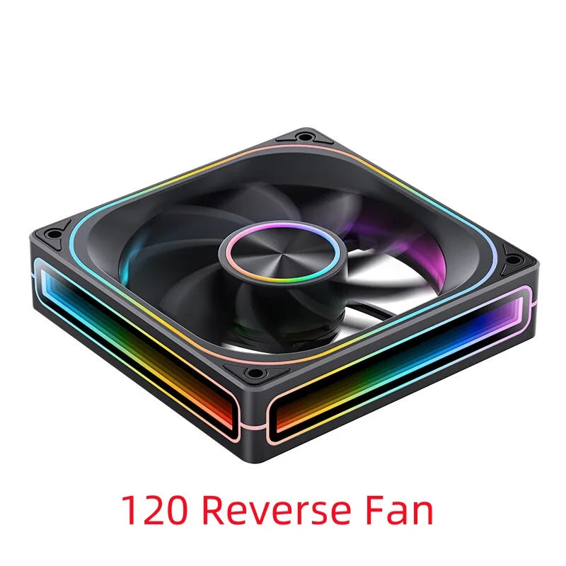 JONSBO ZA-120/240/360 Computer Case Fan 12CM 5V ARGB 120mm Monolithic Structure Water-Cooled Fan  PWM Forward/Reverse Fan Kits