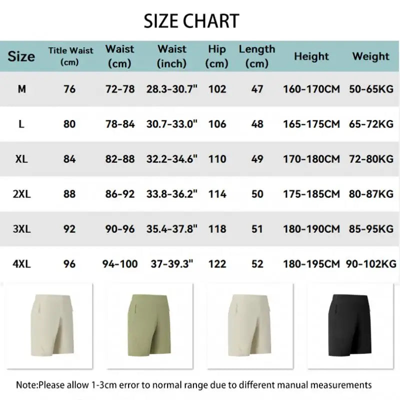 Men’s Quick-Dry Hiking Shorts – Lightweight Outdoor Travel Shorts
