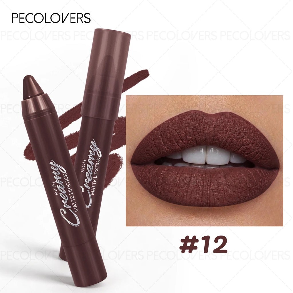 1PC Smooth Lip Glaze,Waterproof, Moisturizing Matte Lipstick Pen,Perfect for Party & Stage Makeup