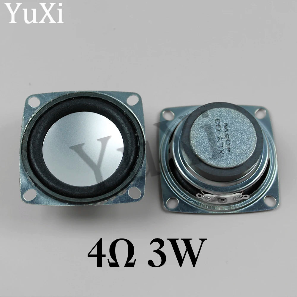 1Pc 4Ohm 5W Bluetooth Audio Radio Speaker External Magnetic Speaker Square  Full-frequency Loudspeaker 3W 4Ohm
