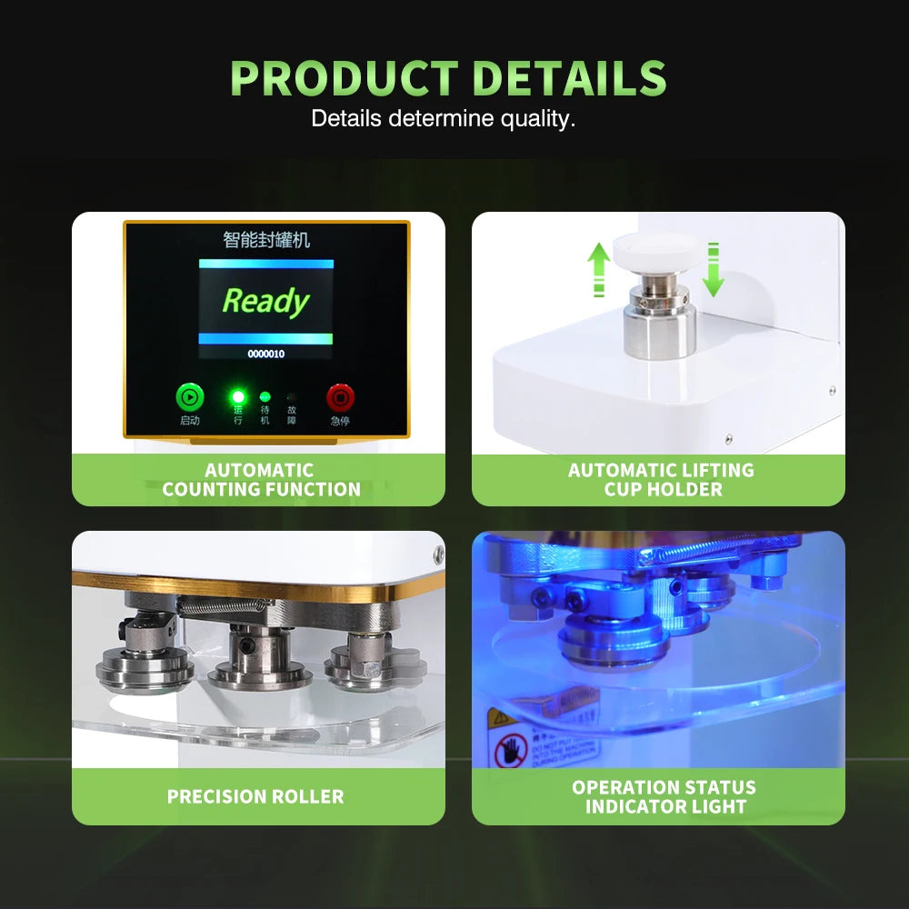 Automatic non-rotating can sealing machine Commercial can  Sealing machine Beverage polyester can