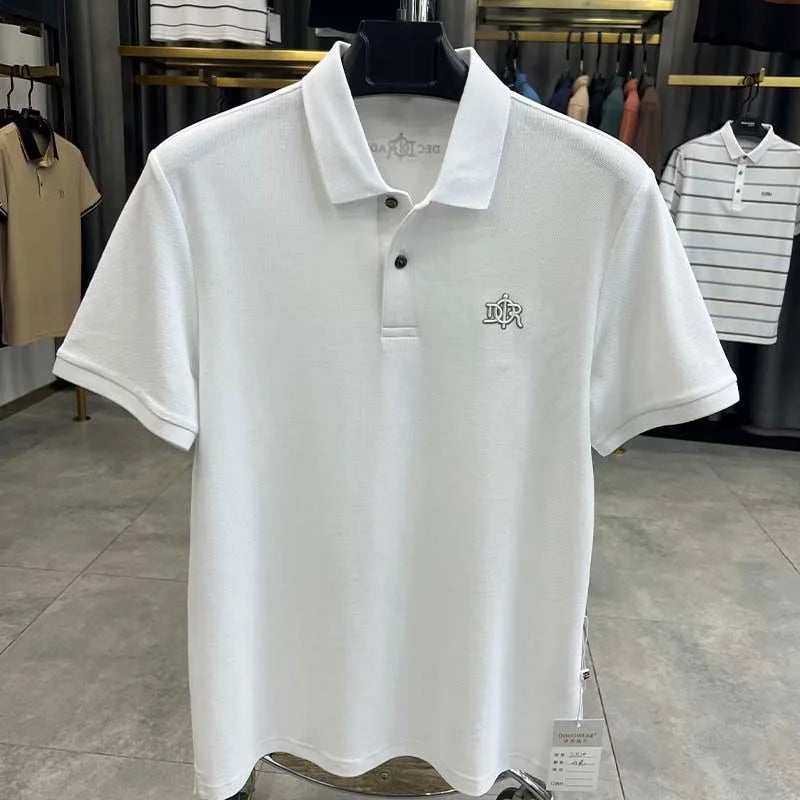 100% pure cotton high-end short sleeve men's polo shirt summer designer luxury brand embroidered Paul T-shirt fashion men's wear
