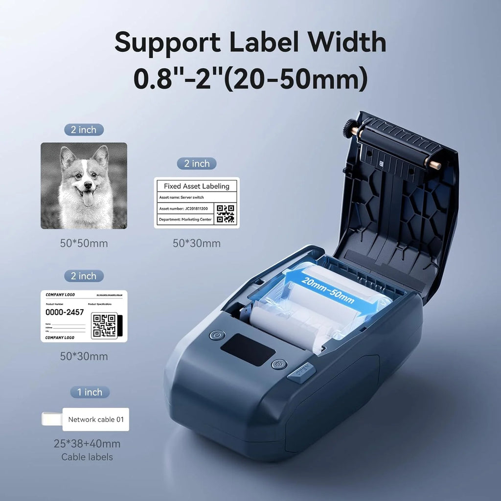 M2 Niimbot Portable Thermal Transfer Label Printer Multi-function Sticker Label Maker Machine for Office Clothes Tag Power Cable