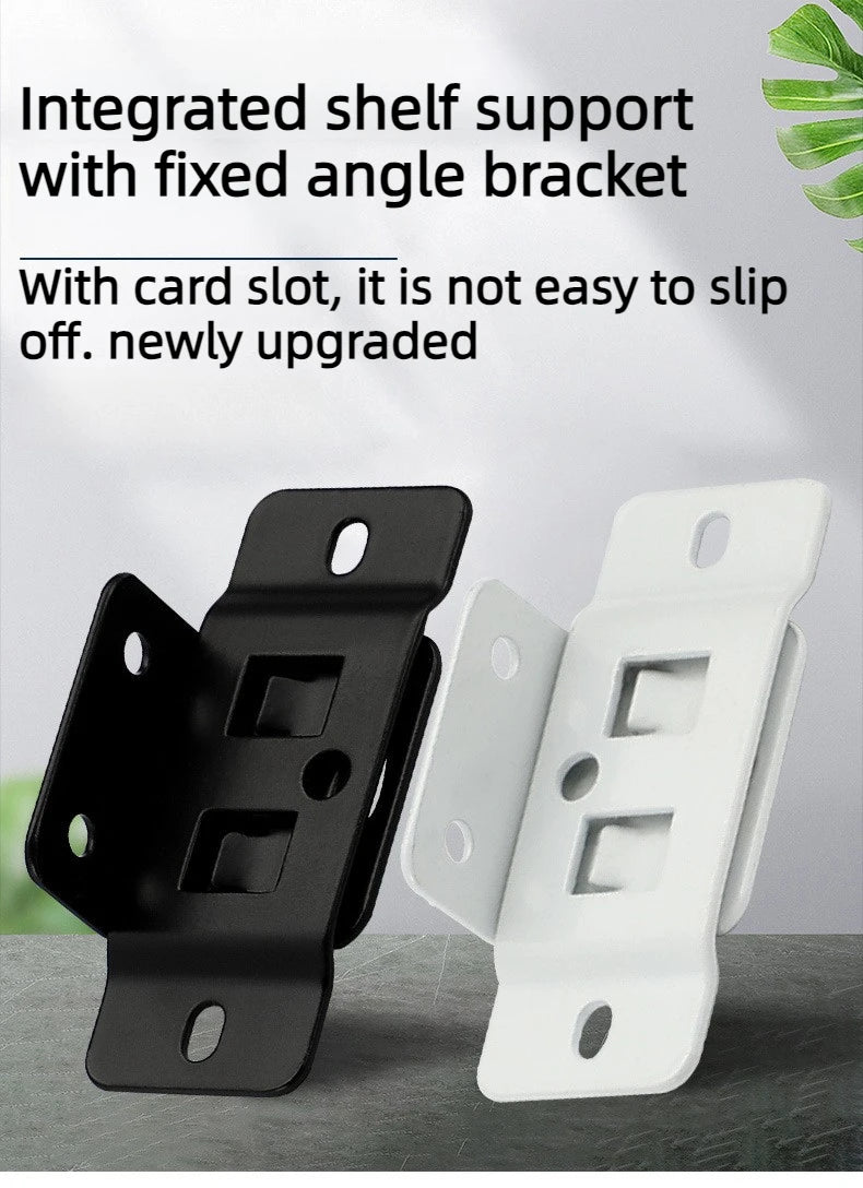 4 Pair Metal Fixing Buckle Two in One Insert Furniture Laminate L Shaped 90 Degree Connector Bracket Hardware Easy Install Home