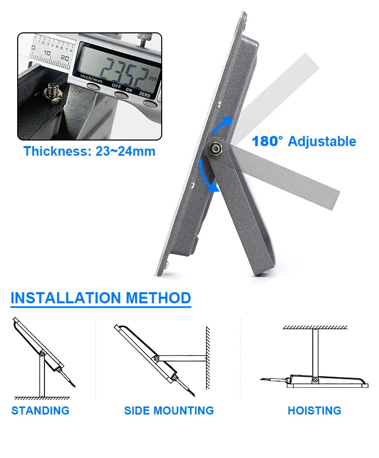 Led Floodlight Outdoor IP66 Waterproof 50W 100W 200W 300W 500W 220V Reflector LED Garden Lighting Street Lamp Wall Flood Lights