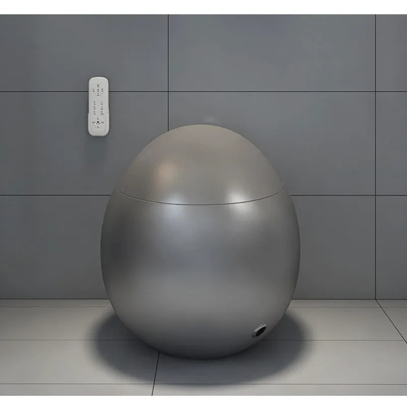 Egg-shaped smart toilet, small apartment bathroom automatic integrated unicorn egg no water pressure limit