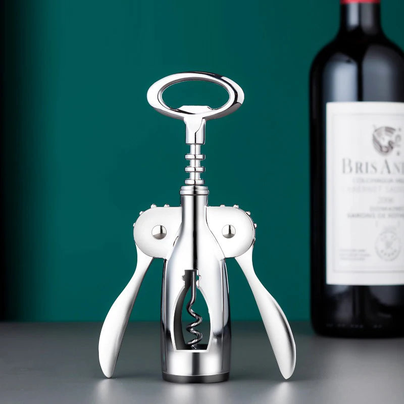 Hand Movement Bottle Opener Classic And Practical Stainless Steel Wine Opener Portable Wine Cork Remover Kitchen Gadgets